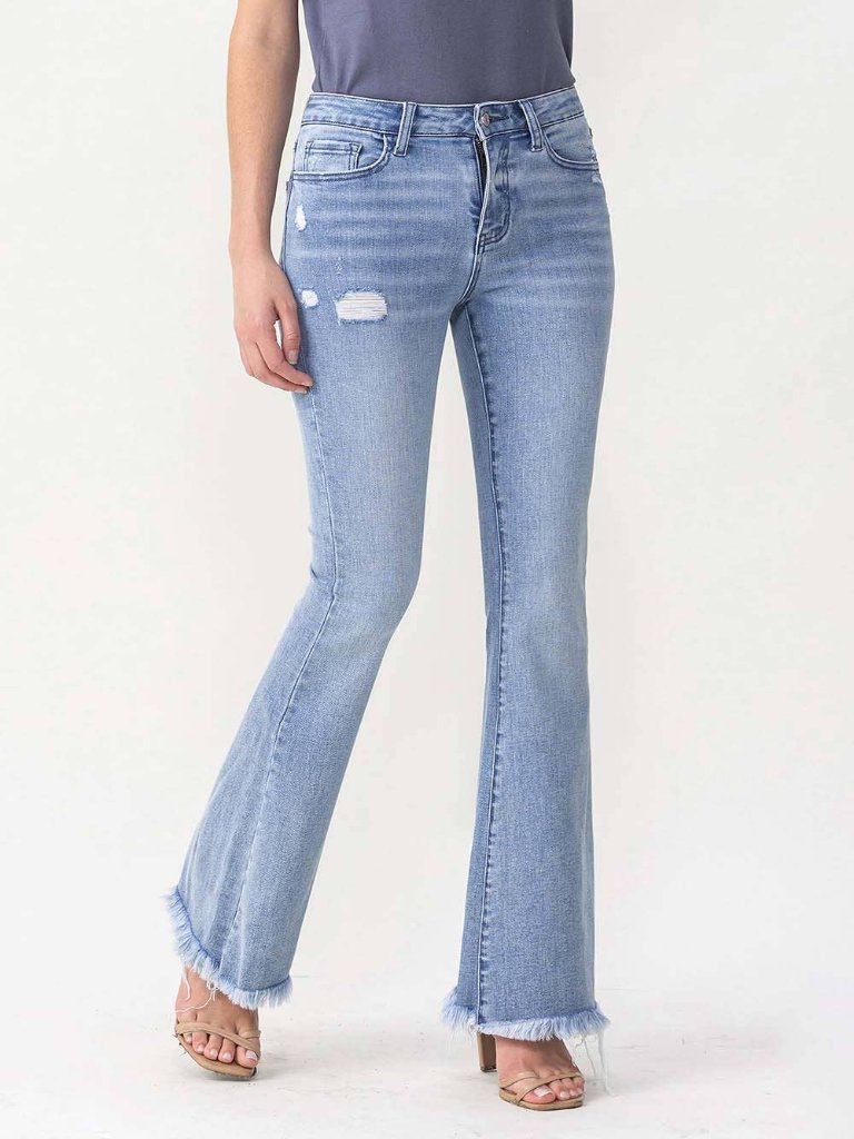 LOVERVET HIGH RISE FLARE JEAN LV1041